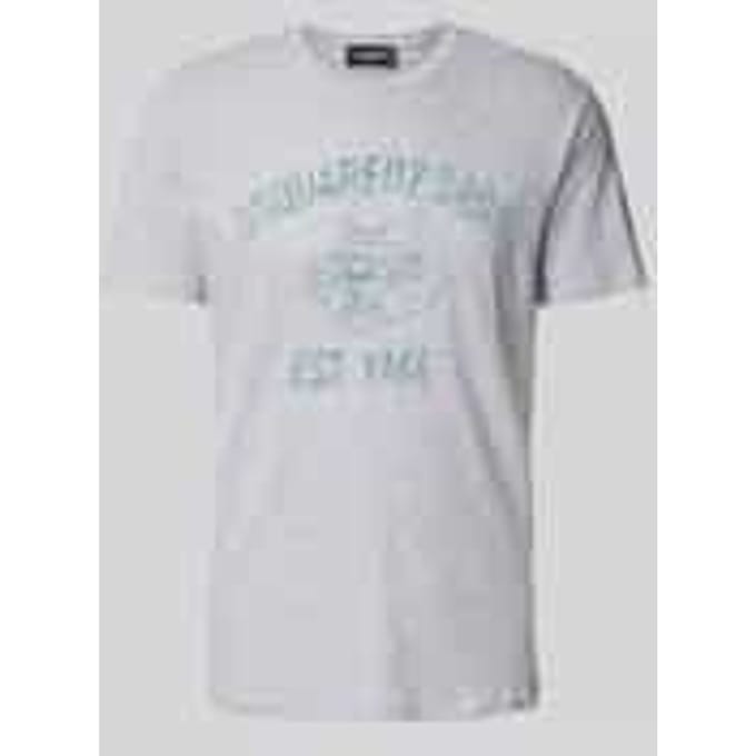 T-shirt met labelprint