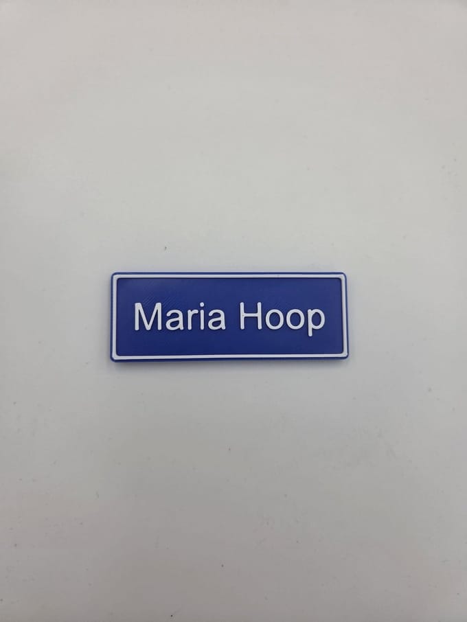 Koelkast Magneet plaatsnaam 8 X 3 CM Maria-Hoop