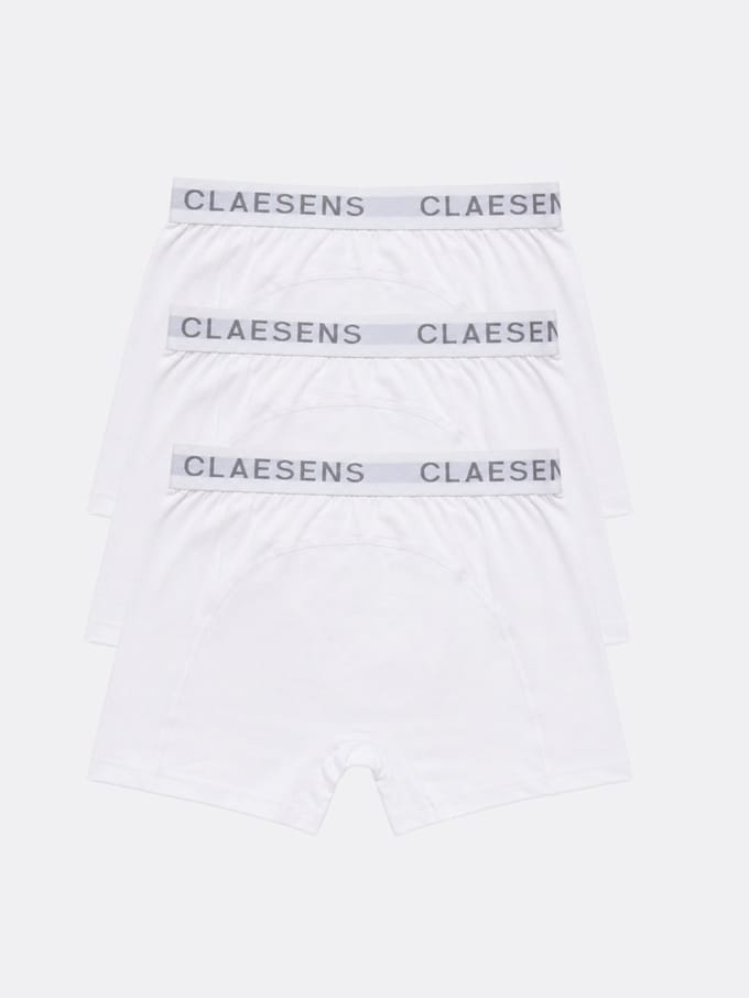 Claesen's® - Boxershort Wit 3-PackCL 20823-White-S
