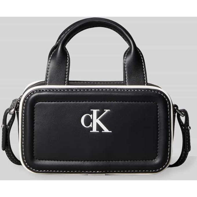 Handtas in handtassenlook met logoprint model 'BAULETTO'