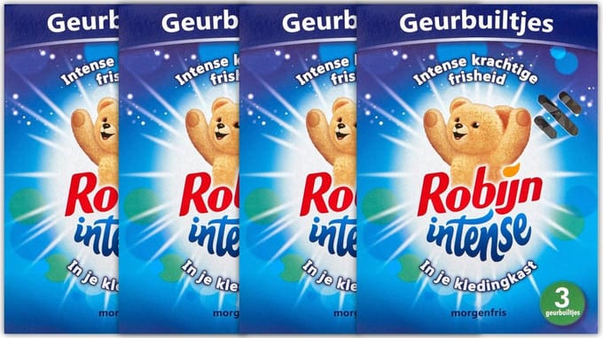 Robijn Geurbuiltjes - Intense Morgenfris - 4 x 3 Stuks