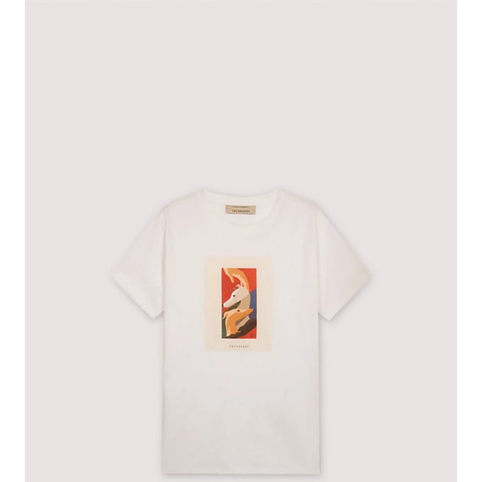 t-shirt met witte man print
