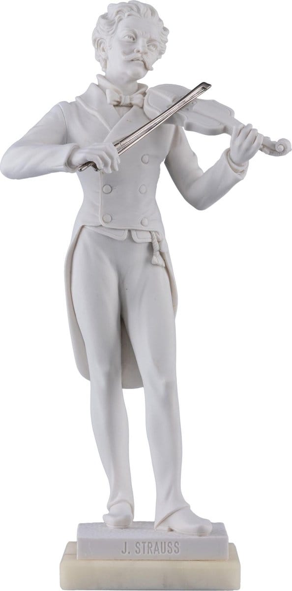 Music Gifts - Albast Standbeeld J. Strauss 27 cm