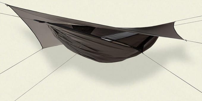Hennessy Hammock - Ultralite Backpacker Zip - Hangmat - Bark (Greyish, Brownish Green) - Polyester - Ritssluiting
