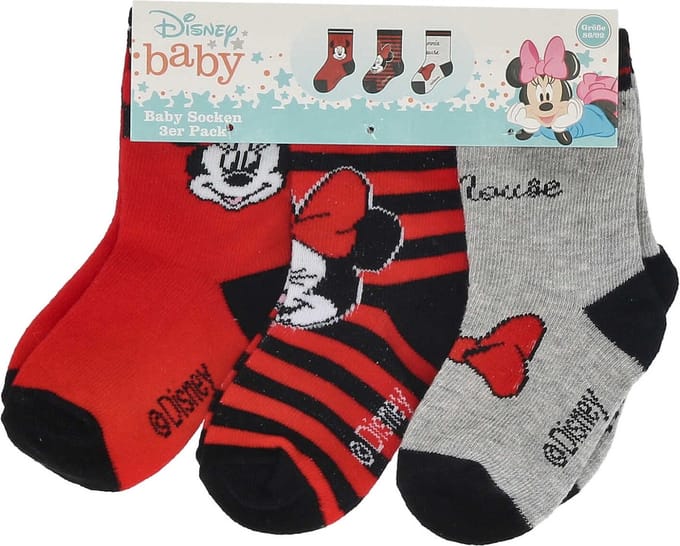 Minnie Mouse Baby Sokken - 9 Paar - Maat 74/80