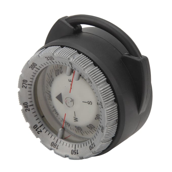 50M Onderwater Duikkompas Lichtgevend Magnetisch Waterdicht Pijpklem Duikkompas voor Scuba black