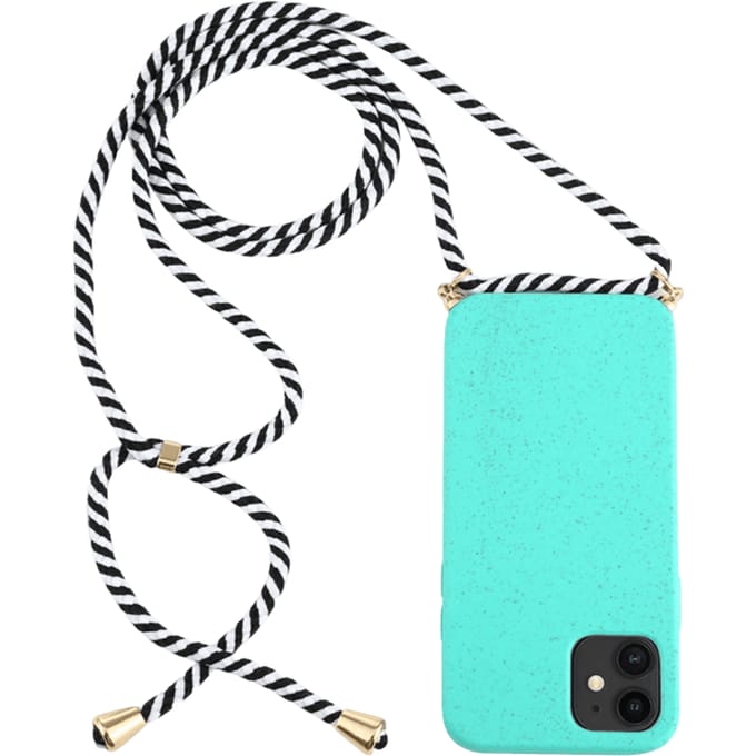 Mocaa iPhone 12 Mini Telefoonhoesje met Koord Groen