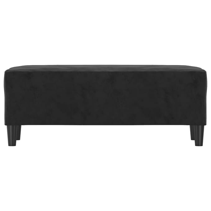 vidaXL - Bankje - 100x35x41 - cm - fluweel - zwart