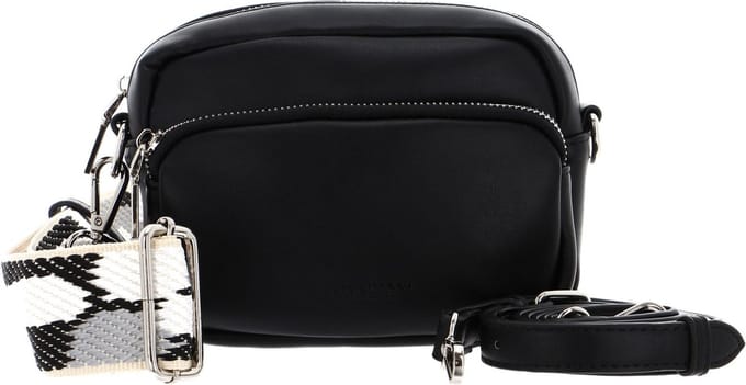 SEIDENFELT MANUFAKTUR Schoudertas Hede Crossbody Bag Black Zwart