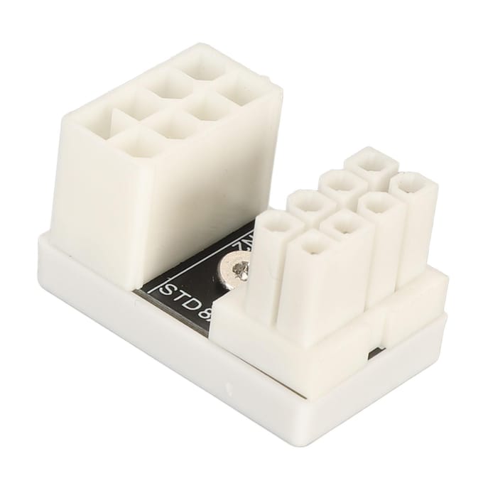 8-pins GPU PCIE U-bocht 180 graden hoek voedingsadapter STD8B type grafische kaart connector voeding wit