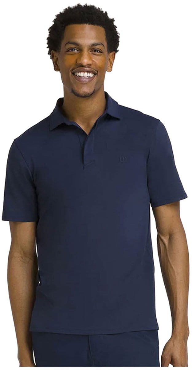 Wilson League Korte Mouw Poloshirt Blauw XL Man