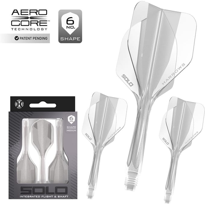 Harrows Solo Clear NO6 - Dart Flights