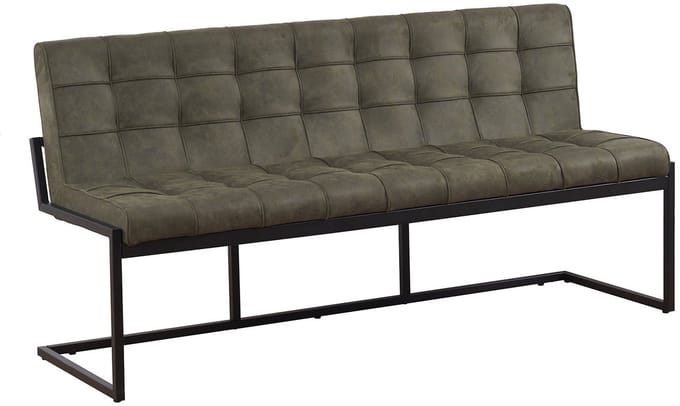 Eetkamerbank 180cm Vito donkergroen microvezel eetbank