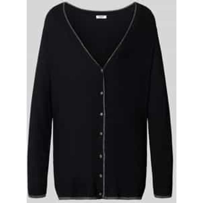 relaxed fit cardigan van viscosemix model 'Aperta'