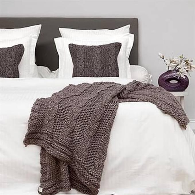 HNL Deco Java Plaid - 125x150 cm - Grijs