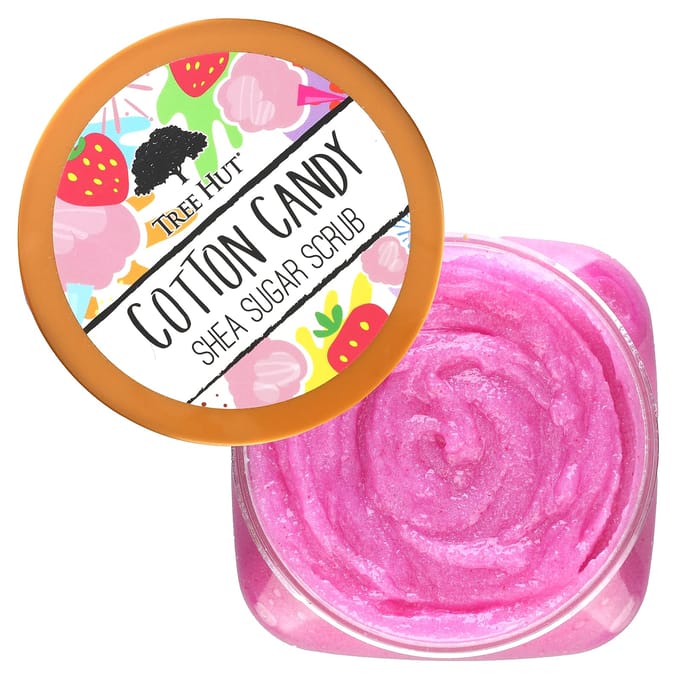 Exfoliant au Sucre de Karité, Barbe à Papa, 510G(18 oz) pink