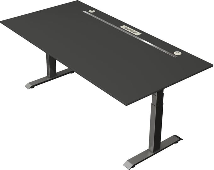 Kerkmann - Zit sta bureau Move Boost 4 -200x100cm antraciet-antraciet