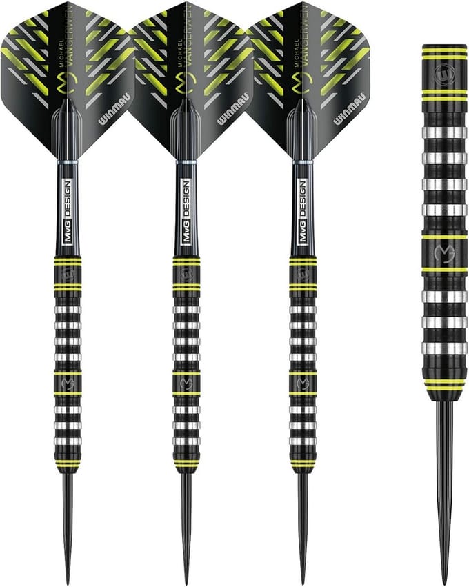 Professionele Tungsten Steeltip Darts 24 Gram - Inclusief Prism Flights en Nylon Shafts