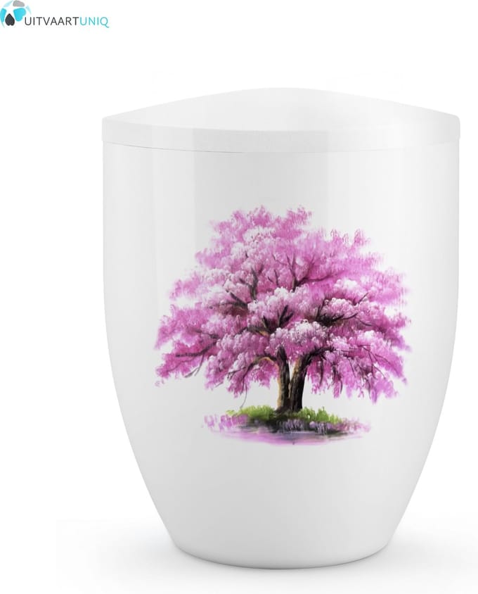 Urn Hoogglans wit magnoliaboom herfst - bio