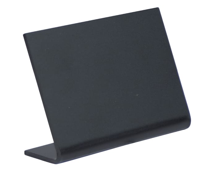 Securit® L-vormig A8 acryl-tafelkrijtbord in zwart