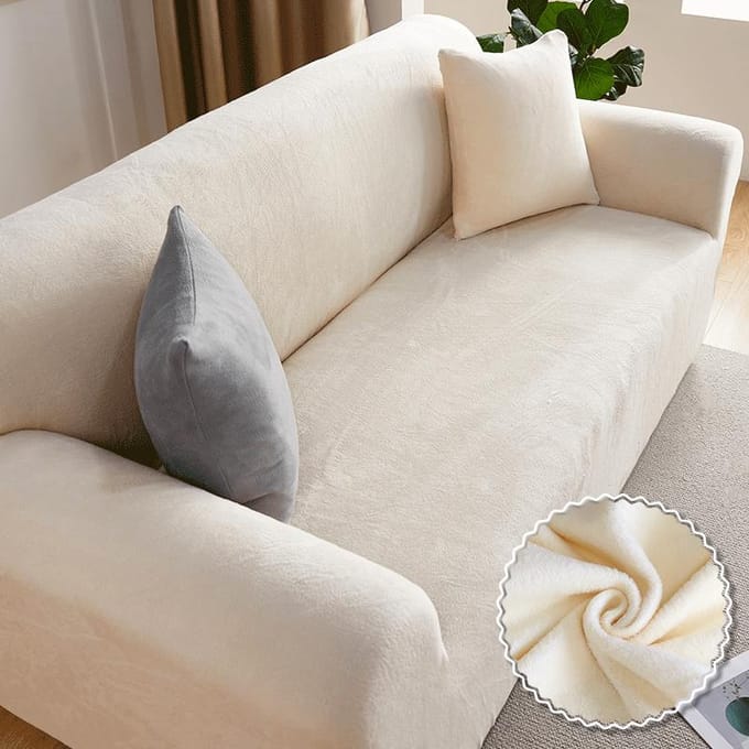 Multi-Color Pluche Stretch Sofahoes Speciale Prijs Bankhoezen Elastische Meubelbeschermer Voor Woonkamer 2 Seat Sofa