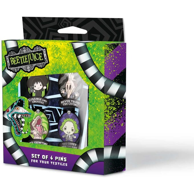 Beetlejuice Set Of 4 Pins