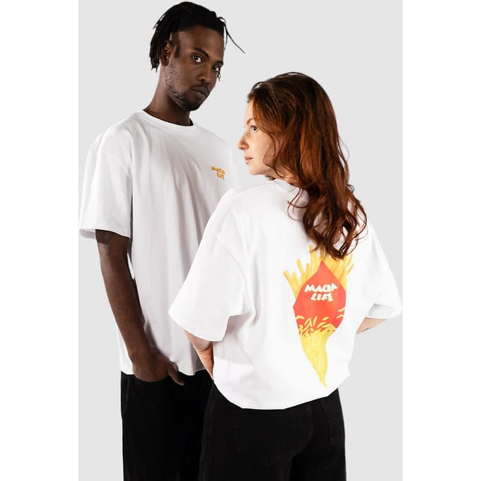Macba Life Fries T-Shirt wit