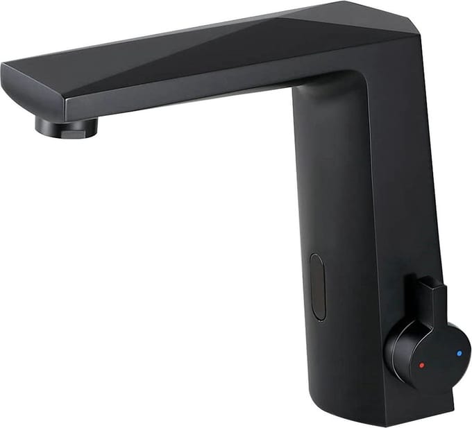Mawialux wastafelkraan - Automatische sluiting - Sensor - Mat zwart - Thomas