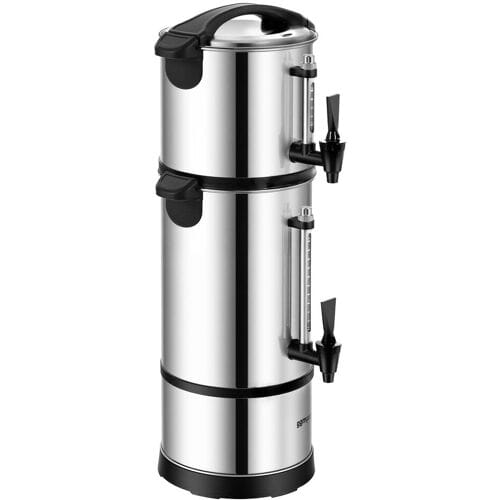GGM Gastro Kaffee Perkolator - 7 Liter - 1,2 kW - mit 4 Liter Milchspender-Aufsatz