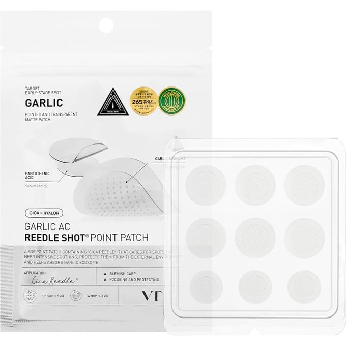 [VT Cosmetics] Garlic AC Reedle Shot Point Patch 9EA white