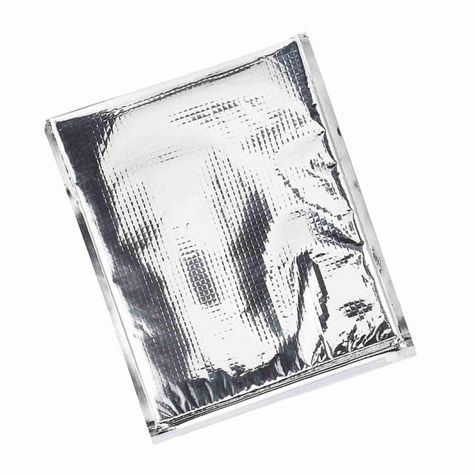 Lot de 5 sacs isothermes en aluminium pour conserver les aliments - Argent (30 * 35cm)