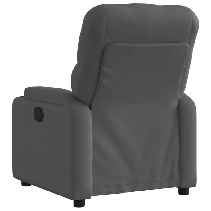 vidaXL - Relaxfauteuil - Donkergrijze - Stof