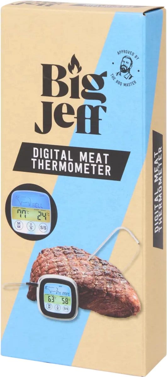 Big Jeff Digitale Vleesthermometer – BBQ & Oven Thermometer – Tot 250°C – Keukenthermometer met Display