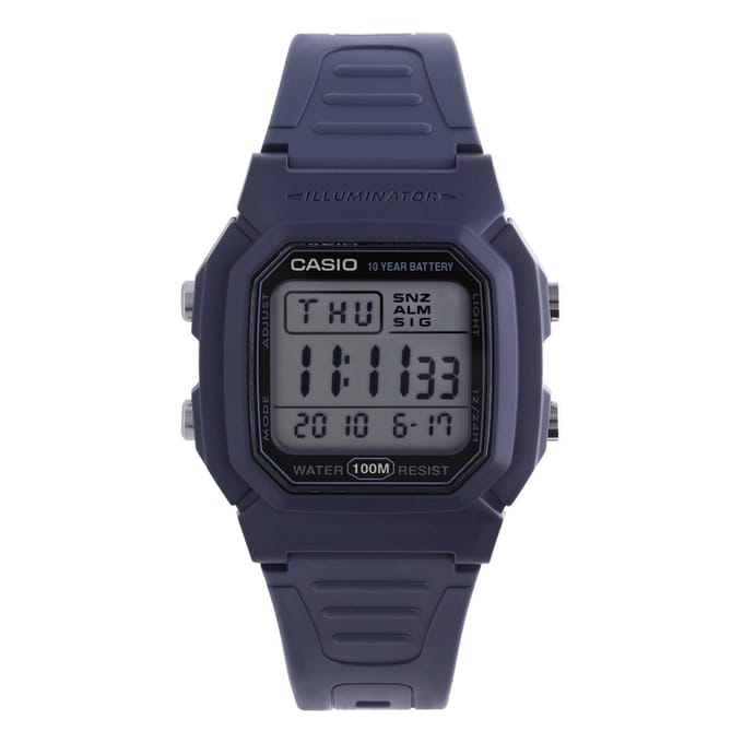Casio Casio Collection W-800H-2AVES Horloge - Kunststof - Blauw - Ø 36 mm