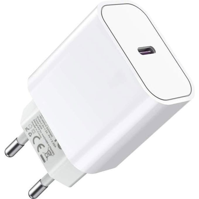 USB C PD 18W / 20W Oplader, USB Type C Netvoedingsadapter Muurlader Power Delivery 3.0 / 3.1 Snel Opladen voor iPhone 12/13 wit