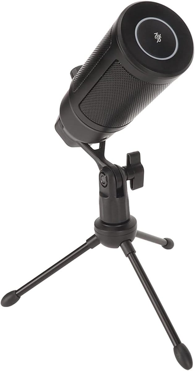 USB Microfoon - Condensator Microfoon - Gaming Streaming - RGB Verlichting - 14mm Capsule - Zwart
