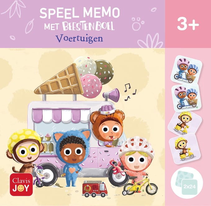 Speel Memo Met Beestenboel. Voertuigen