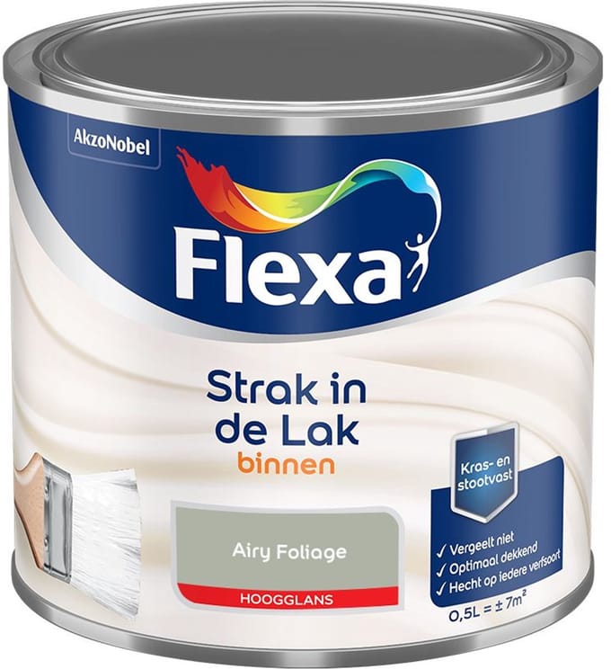 Flexa - Strak In De Lak Binnenlak Hoogglans - Airy Foliage - Mengverf - 500 Ml