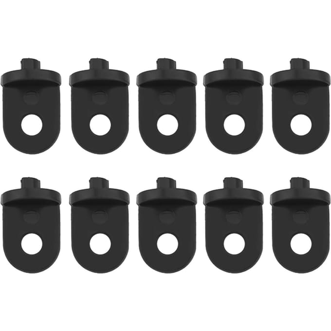 10 STKS Plastic Kas Haak Plant Bloem Hanger (Zwart) zwart