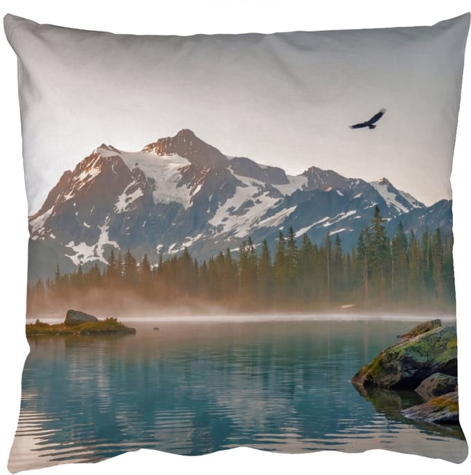 Sierkussens - Kussentjes Woonkamer - 50x50 cm - Bergen - Water - Bomen