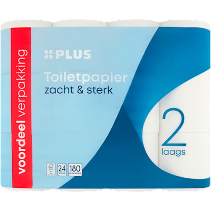 Toiletpapier 2-laags