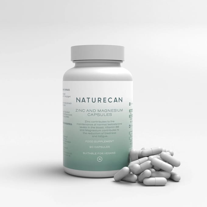 Naturecan ZMA - 90 Capsules - Zink Magnesium B6 - Sportersformule