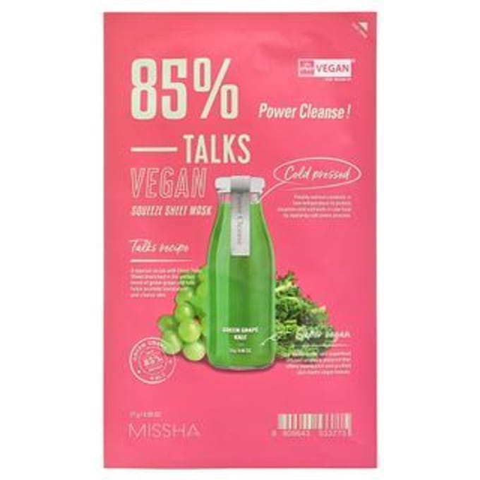 MISSHA - Talks Vegan Squeeze Sheet Mask - 7 Types Power Cleanse