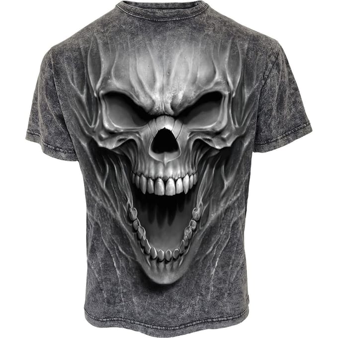 Spiral T-shirt - Beast Within - M - voor Mannen - grijs