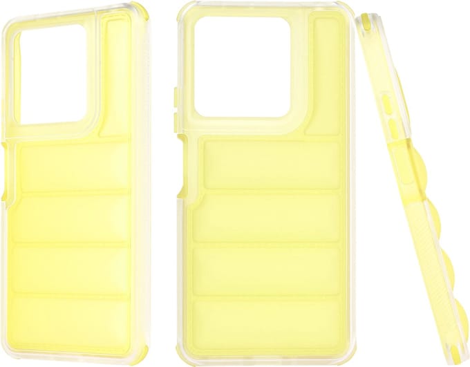 Hoesje geschikt voor Xiaomi Redmi Note 13 5G - Techsuit Wave Shield Shockproof Hard Case Back Cover - Geel