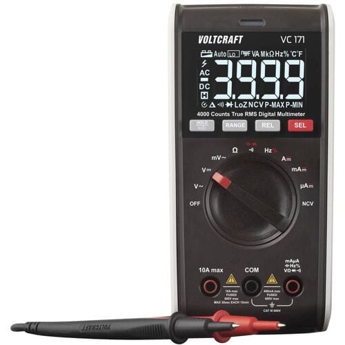 VOLTCRAFT VC171 Multimeter Digitaal CAT III 600 V Weergave (counts): 4000