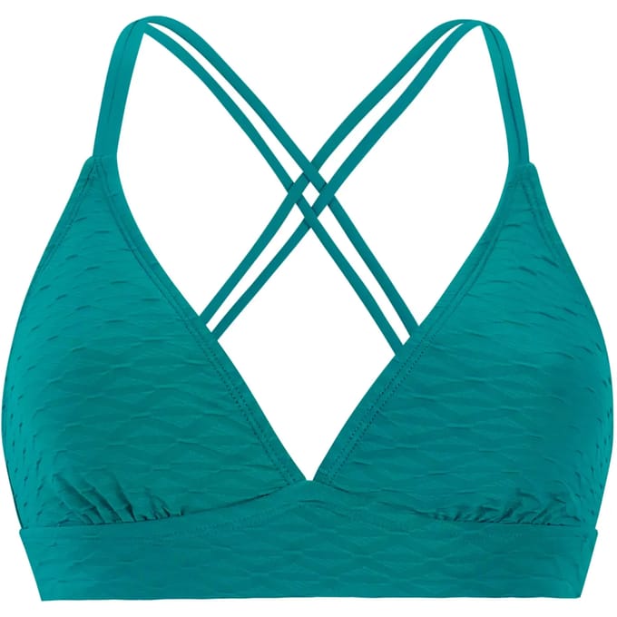 Protest MIXRelaxi - Triangel bikini top Dames - Koordsluiting - Uitneembare vulling - Normale pasvorm - Groen