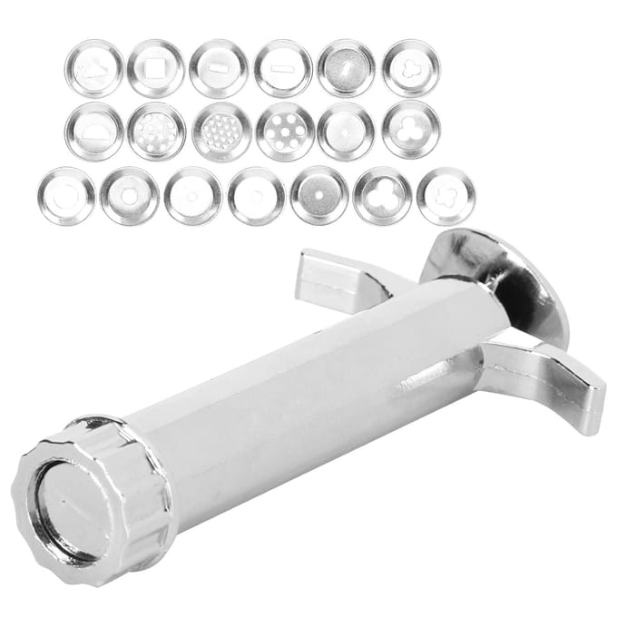 Klei Knijper Aluminiumlegering DIY Klei Modder Extruder Knijper Beeldhouwgereedschap met Puntige Vormpjes white