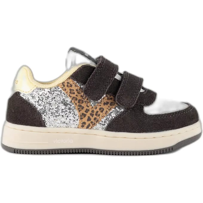 Glitters en suède babyschoenen Victoria Tiempo Tiras