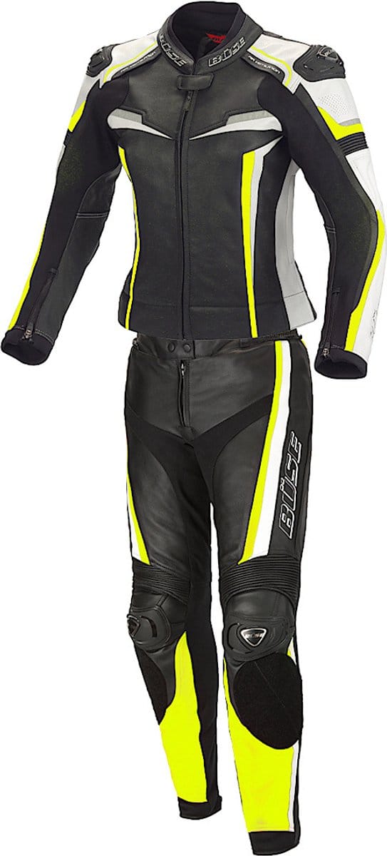 Büse Mille Dames Zwart Geel 2-Delig Motorpak - Racepak